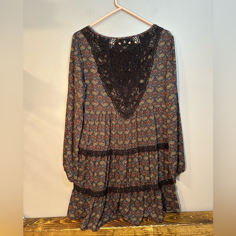 NWT Taylor & Sage Womens Floral Print Button Front Long Sleeve Dress Size Large - Picture 6 of 9